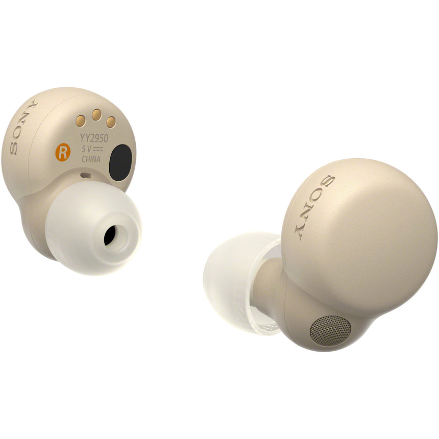Casti In-Ear Sony LinkBuds S WF-LS900NC, True Wireless, Noise Cancelling, Bluetooth, Microfon, Fast Pair, IPX4, Autonomie de pana la 20 ore, Crem