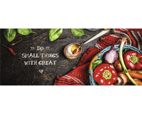 Tablou Sticla Do Small Things With Great Love 30x80 Cm