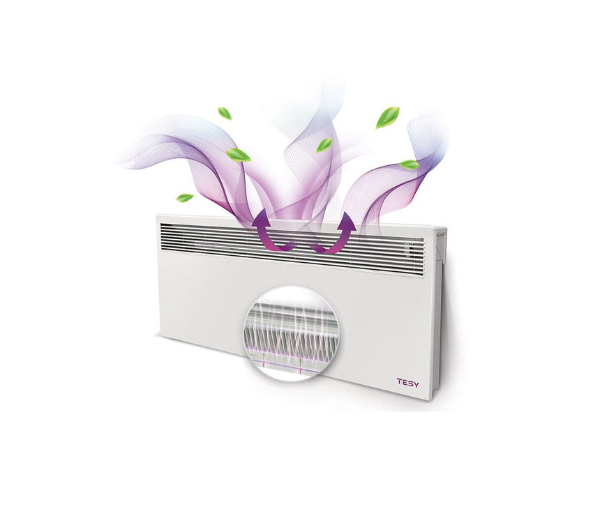 Convector de perete TESY LivEco Cloud, 2000W, control prin internet, aplicatie myTesy, functie AIRSAFE, CN 051 200 EI CLOUD AS W