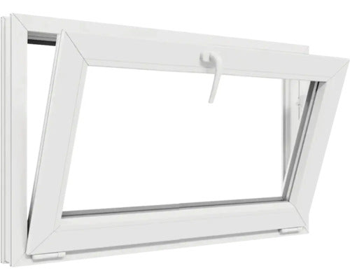 Fereastra Pvc Termopan 4 Camere 85x50 Cm Alba Deschidere Batanta, Subsol