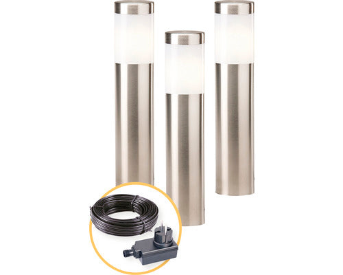 Stalp Pitic Season Lights 3x1w 31cm, Pentru Exterior Ip44, Otel Inoxidabil