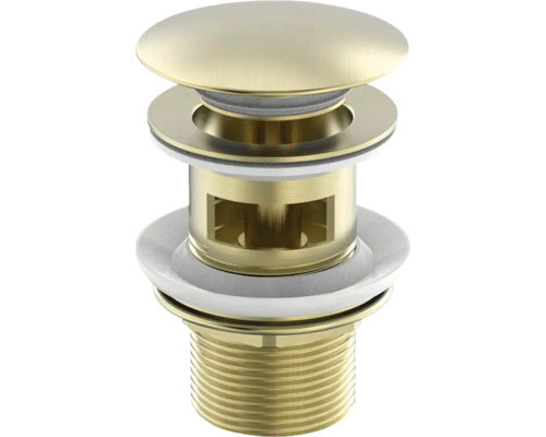 Ventil Jungborn Push-open 1 1/4", Pentru Lavoar Omega, Lambda Si Iota, Auriu Mat