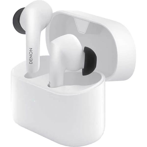 Casti DENON AH-C630W, True Wireless, Bluetooth, In-Ear, Microfon, Alb