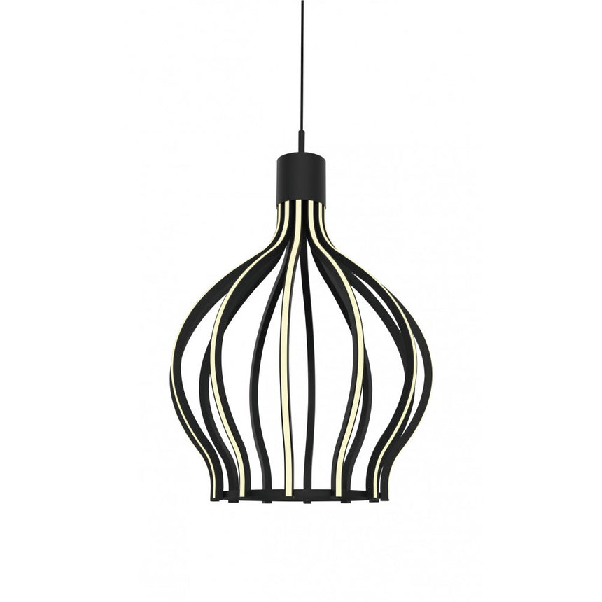Pendul LED Horizon, 12x5W, Modern, Negru