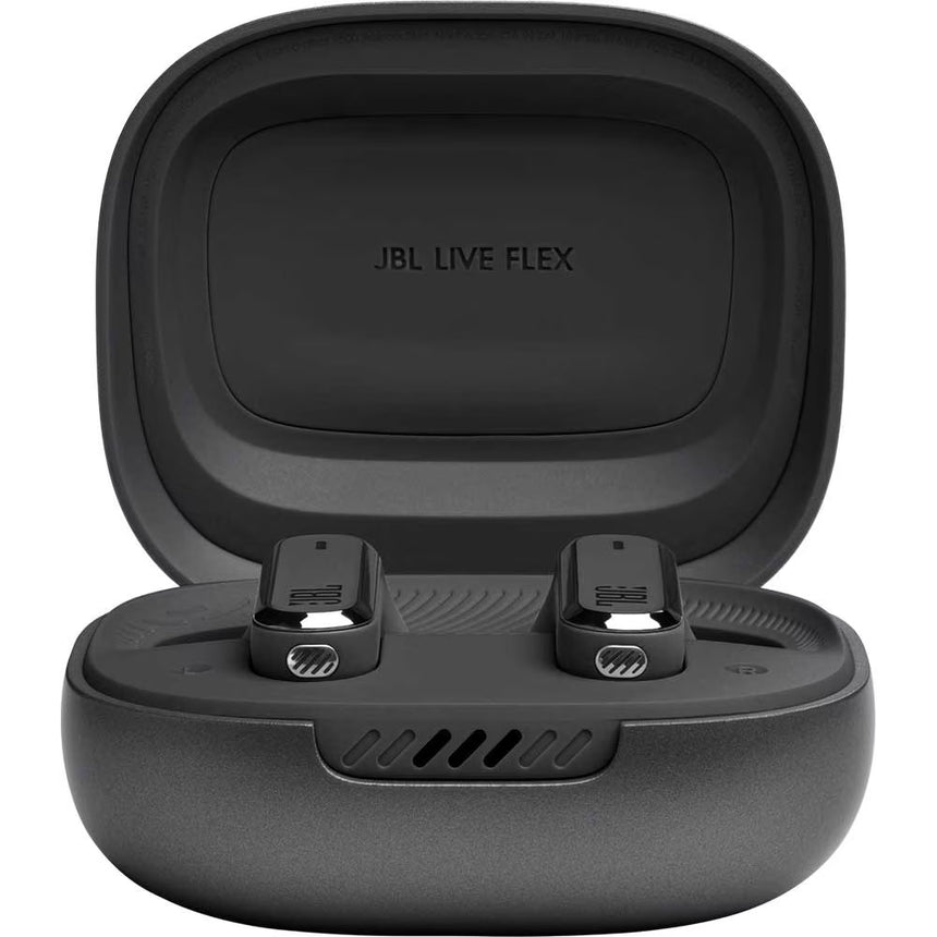 Casti in-ear true wireless JBL Live Flex, Noise Cancelling, Bluetooth 5.3, Touch Control, IP54, Dual Connect Multi Point, Negru