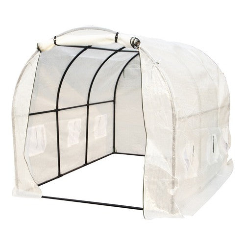 Solar de gradina tip tunel, 200x300 cm, 170 g/m², cadru otel, 7 ferestre, 6 m² utili