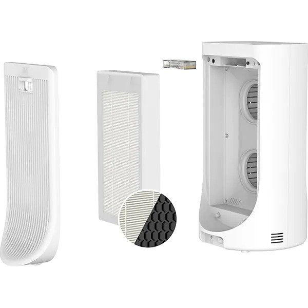 Purificator de Aer BEKO ATP5500N, 4 trepte viteza, Hepa, Bluetooth speaker, Incarcator Wireless, Alb-Negru