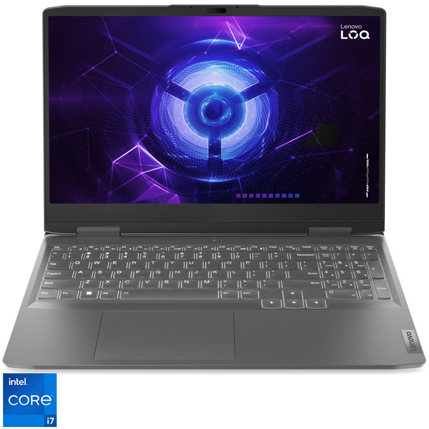 Laptop Gaming Lenovo LOQ 15IRH8 cu procesor Intel® Core™ i7-13620H pana la 4.9 GHz, 15.6", Full HD, 144Hz, 16GB, 512GB SSD, NVIDIA GeForce RTX 4050 6GB GDDR6, No OS, Storm Grey