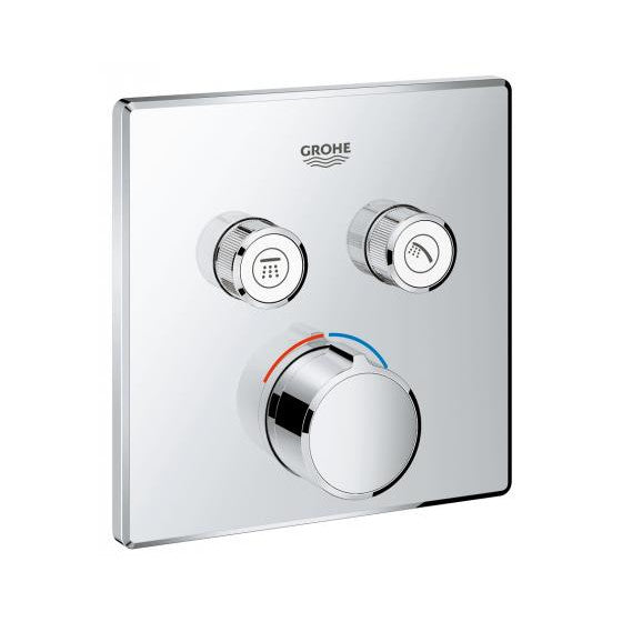 Unitate control Grohe Smartcontrol 29148000, 1/2'', 2 iesiri, necesita set fixare, crom