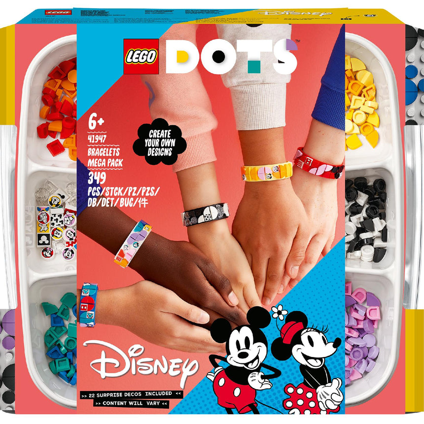 LEGO® DOTS - Mega pachet de bratari Mickey si prietenii 41947, 349 piese