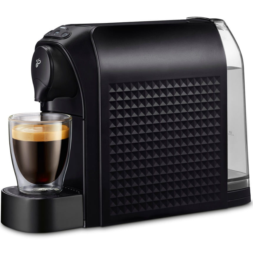 Espressor Tchibo Cafissimo Diamond Black 642819, 1250 W, 15 bari, 3 presiuni, 650 ml, Espresso, Caffe Crema, sertar capsule, negru