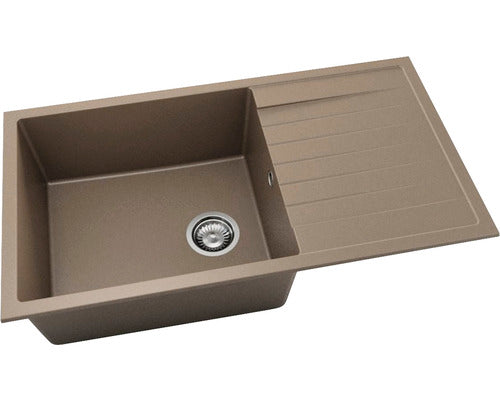 Chiuveta Bucatarie Cu O Cuva Fat Avangard 229 90x49 Cm, Cu Picurator, Fatgranit Frappe