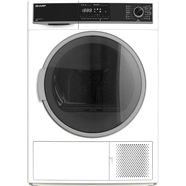 Uscator de Rufe SHARP KD-HHH9S7GW2-EE, Pompa de caldura, 9 kg, 15 programe, Clasa A++, Alb