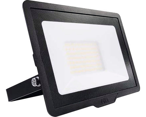 Proiector Cu Led Integrat Pila 50w 4000 Lumeni Ip65, Lumina Calda, Negru