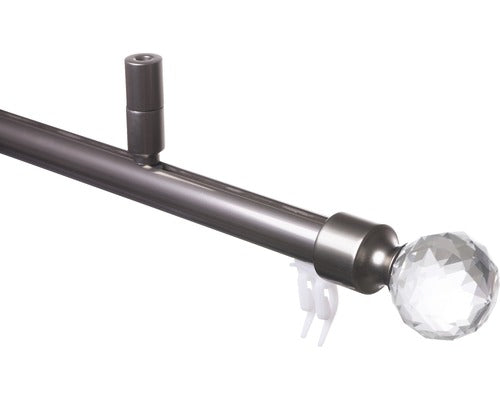Galerie Simpla Aluminiu, Prindere De Tavan, Ø 20 Mm Inox 100 Cm - Bila Cristal