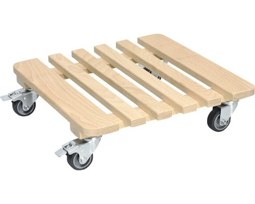 Suport Ghiveci Cu Roti, Fag, Wagner system, 38x38 Cm, Capacitate Portanta 200 Kg