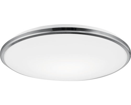 Plafoniera cu LED integrat Silver 18W 1620 lumeni, pentru baie IP44, crom, lumina neutra