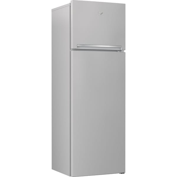 Frigider cu doua usi Beko RDSA310M40SN, 306 l, Clasa E, Cooling Fan, Safety Glass, H 175 cm, Argintiu