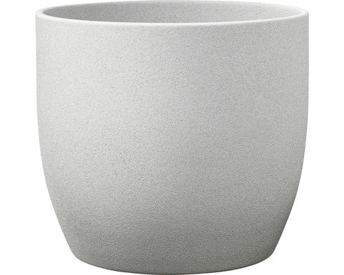 Masca Ghiveci Soendgen Stone Ceramica Ø 21 Cm H 20 Cm Gri Deschis