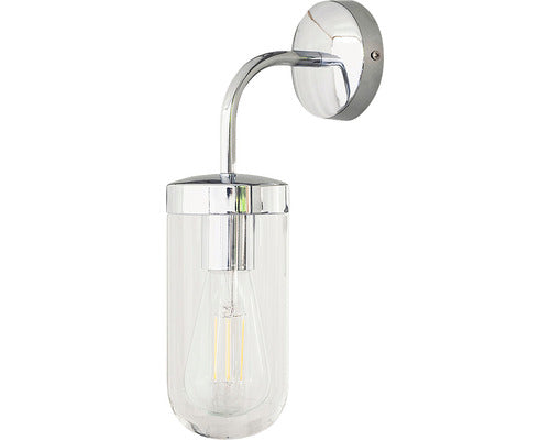 Aplica Yago E27 max. 1x60W, pentru baie IP44, crom/transparent