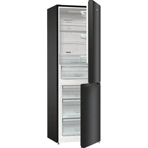 Combina frigorifica Gorenje NRK619EABXL4, 300 l, 185 cm, No-Frost, clasa energetica E, Negru