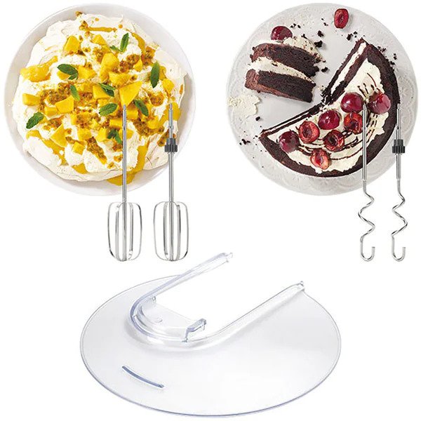 Mixer cu bol KENWOOD HMP54.000SI CHEFETTE, 650 W, bol inox 3.5 l, 5 accesorii, viteza variabila + Puls, argintiu