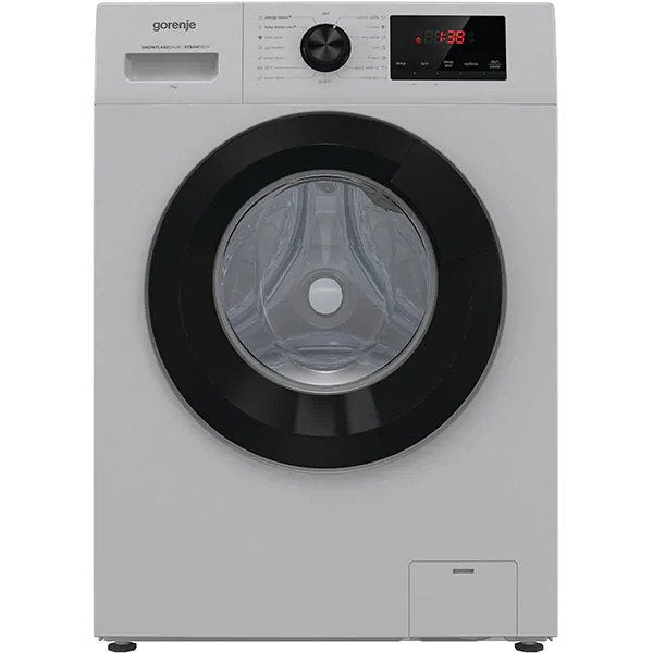 Masina de spalat rufe frontala GORENJE WHP72EAS, 7 kg, 1200rpm, Clasa A+++, Argintiu deschis