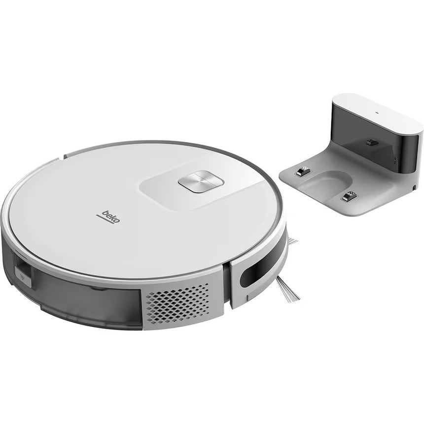 Aspirator Robot BEKO VRR60314VW, 0.4l, Autonomie Maxima 150 min, Wi-Fi, Functie Mop, Alb