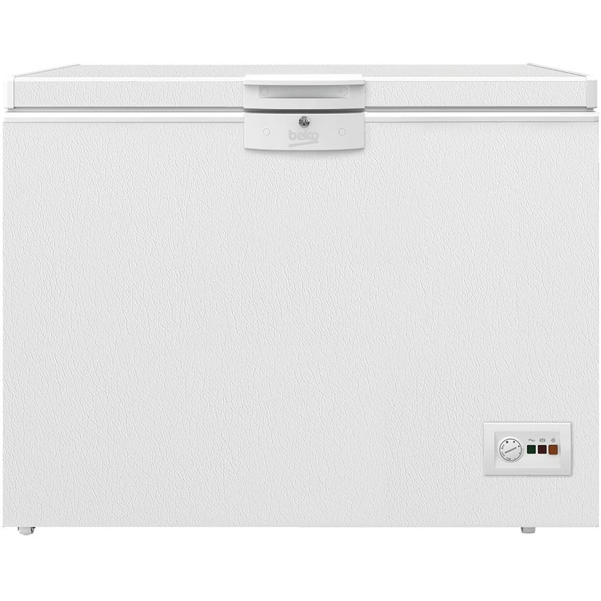 Lada frigorifica Beko HSM29540, 298 l, Clasa E, Conditii extreme, Yala, Alb
