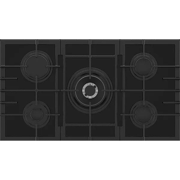 Plita incorporabila GRUNDIG GIGL 7235250, Gaz, 5 arzatoare, Negru