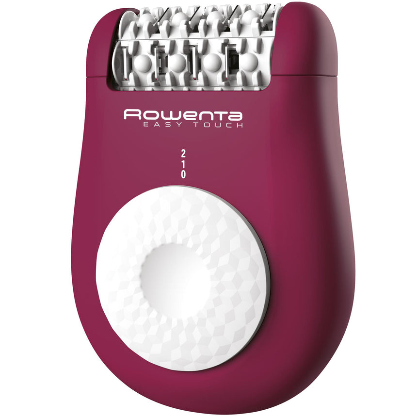 Epilator Rowenta Easy Touch EP1120F0, 2 trepte de viteza, 24 pensete, Argintiu/ Mozaic, Roz