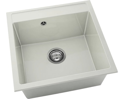 Chiuveta Bucatarie Cu O Cuva Fat Avangard 225 51x51 Cm, Fara Picurator, Marmura Compozita Granit Polar