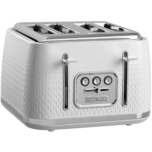 Prajitor paine MORPHY RICHARDS Verve 243012EERROM, 1800W, 4 felii, alb-argintiu
