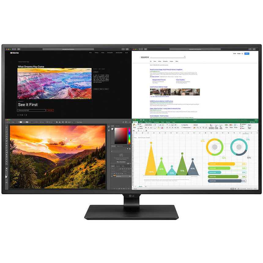 Monitor IPS 4K UHD LG 43", 4xHDMI, HDR 10