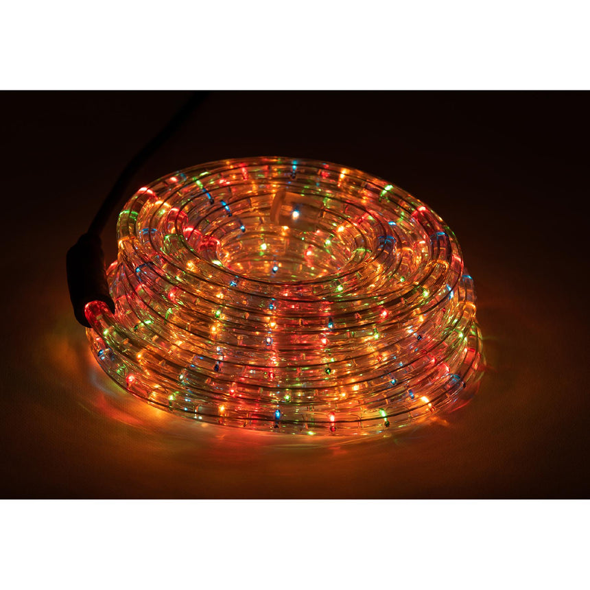 Instalatie Craciun Tub luminos Flink 13mm, 36 minibecuri/m, 20m, multicolor, alimentare inclusa