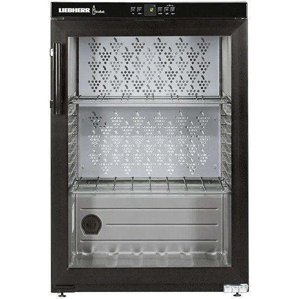 Vitrina de vinuri Liebherr Premium WKb1812 134 l Capacitate 66 sticle Clasa G Usa vitrata H 89 cm Negru