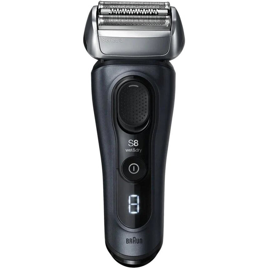Aparat de Ras BRAUN Series 8 8563CC, Wet & Dry, Autonomie 60 Min, 4 Elemente de Taiere, Gri