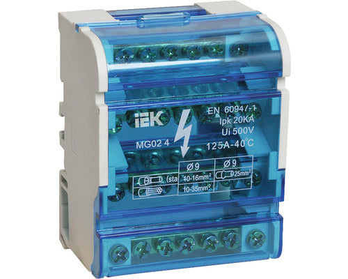 Repartitor Modular Iek 3p+n 100a 28x, Pentru Tablouri Electrice