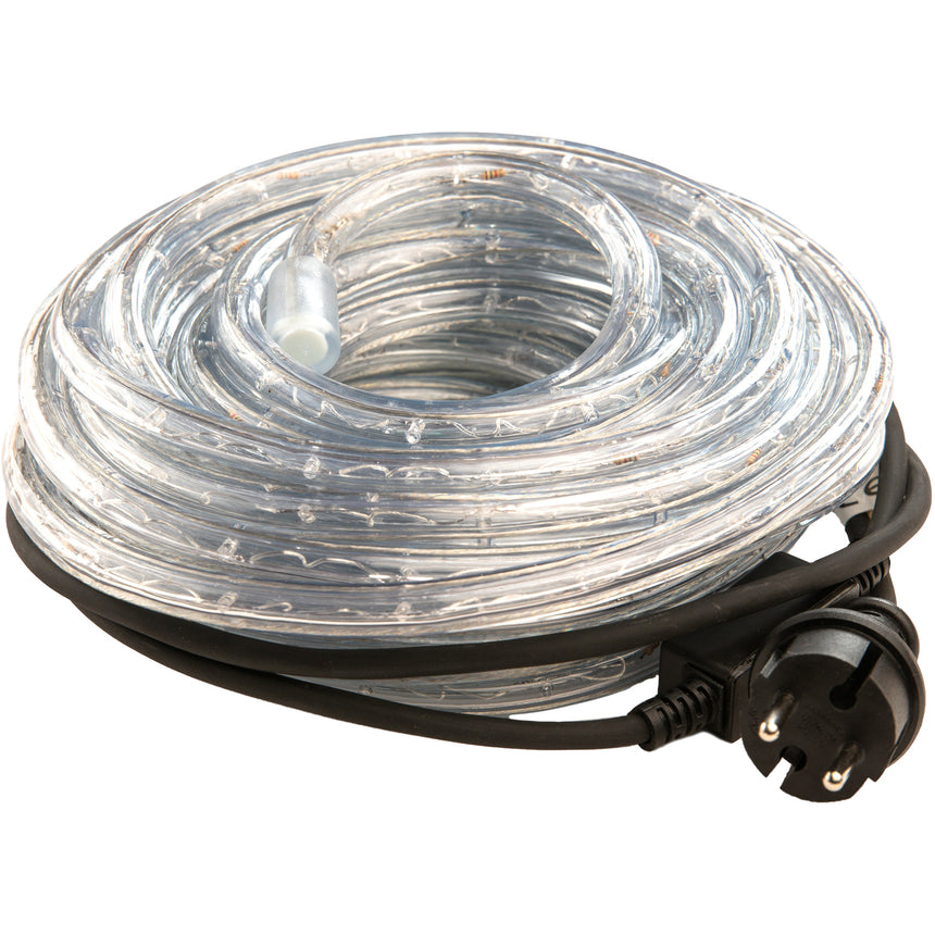 Instalatie Craciun Tub luminos LED Flink 13mm, 24LED-uri/m, 20m, rosu, alimentare inclusa