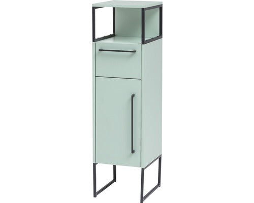 Dulap Baie Midi Asezat Limone U300, 1 Usa 1 Sertar, PAL, 112,5x33 cm, Verde Menta