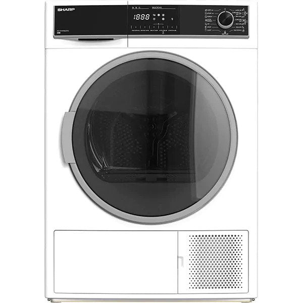 Uscator de rufe SHARP KD-HHH9S8GW3-EE, Pompa de caldura 9 kg, 15 programe, Clasa A+++, Alb