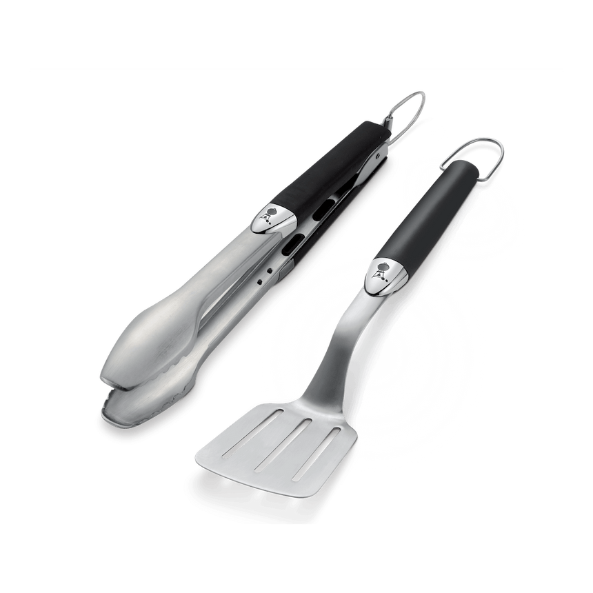 Set spatula si cleste Premium Weber, lungime 35 cm, inox