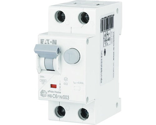 Intreruptor Automat Cu Protectie Diferentiala Eaton Xpole Home 1p+n 6a 6ka/30ma, Curba C