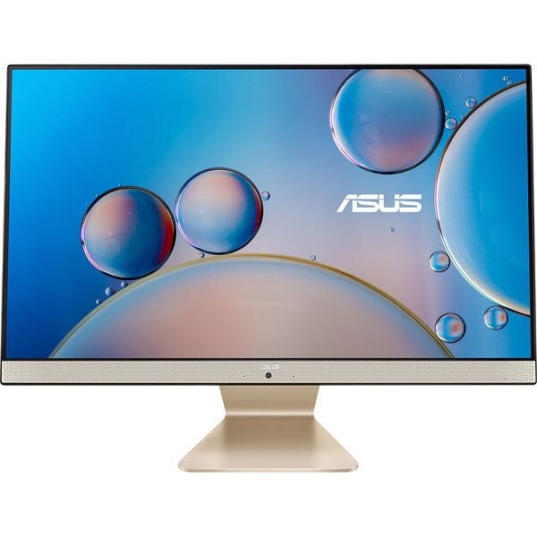Sistem PC All in One ASUS M3400WYAK-BA016W AMD Ryzen 5 5625U pana la 4.3GHz, 23.8" Full HD, 8GB, SSD 512GB, AMD Radeon Graphics, Windows 11 Home, Negru-Auriu