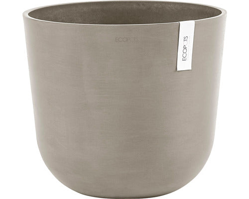 Ghiveci Ecopots Oslo Plastic Ø 35 Cm H 30, 5 Cm Maro-gri