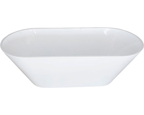 Cada de baie ovala freestanding Luna 75x170x58 cm acril alb