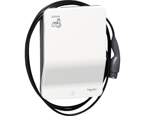 Statie Incarcare Masini Electrice Schneider Evlink Wallbox 7,4kw 32a, Type 2, Cu Cheie, Include Cablu