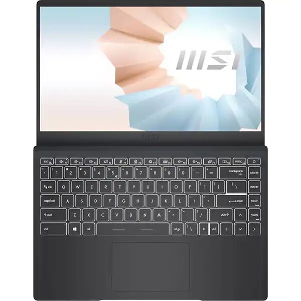 Laptop MSI Modern 14 B5M-231XRO, AMD Ryzen 5 5500U pana la 4GHz, 14" Full HD, 8GB, SSD 256GB, AMD Radeon Graphics, Free Dos, Gri