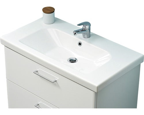 Lavoar Ceramic Pelipal Carina, cu Montare pe Mobila, 83 cm, Alb