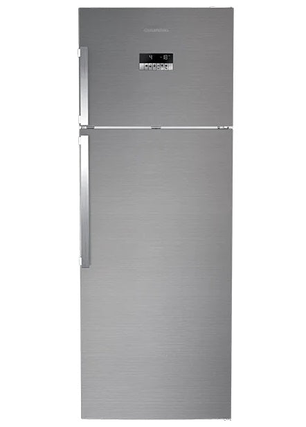 Frigider cu doua usi GRUNDIG GDN17930FXN, DuoCooling No Frost, 475 l, H 193 cm, Clasa A++, Inox